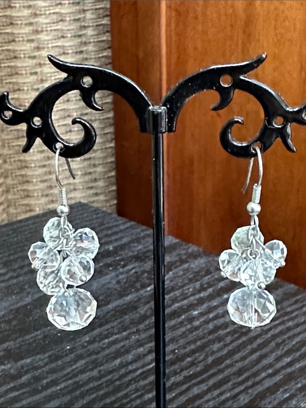 Crystal Cluster Dangle Earrings